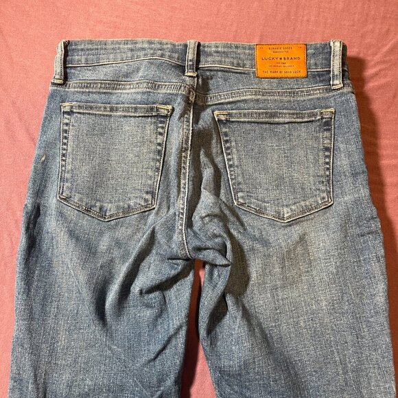 Lucky Brand Stella Skinny Distressed Blue Jeans - Size 2/24 - Picture 8 of 9